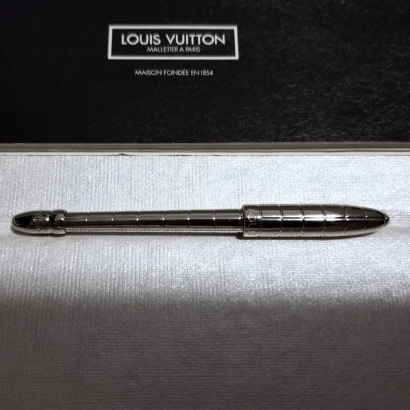 VintageLouis Vuitton Palladium Bille Ballpoint Pen Stylo Agenda PM